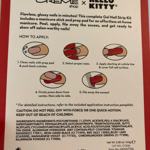 Hello Kitty gel nail strips New - Picture 3 of 4